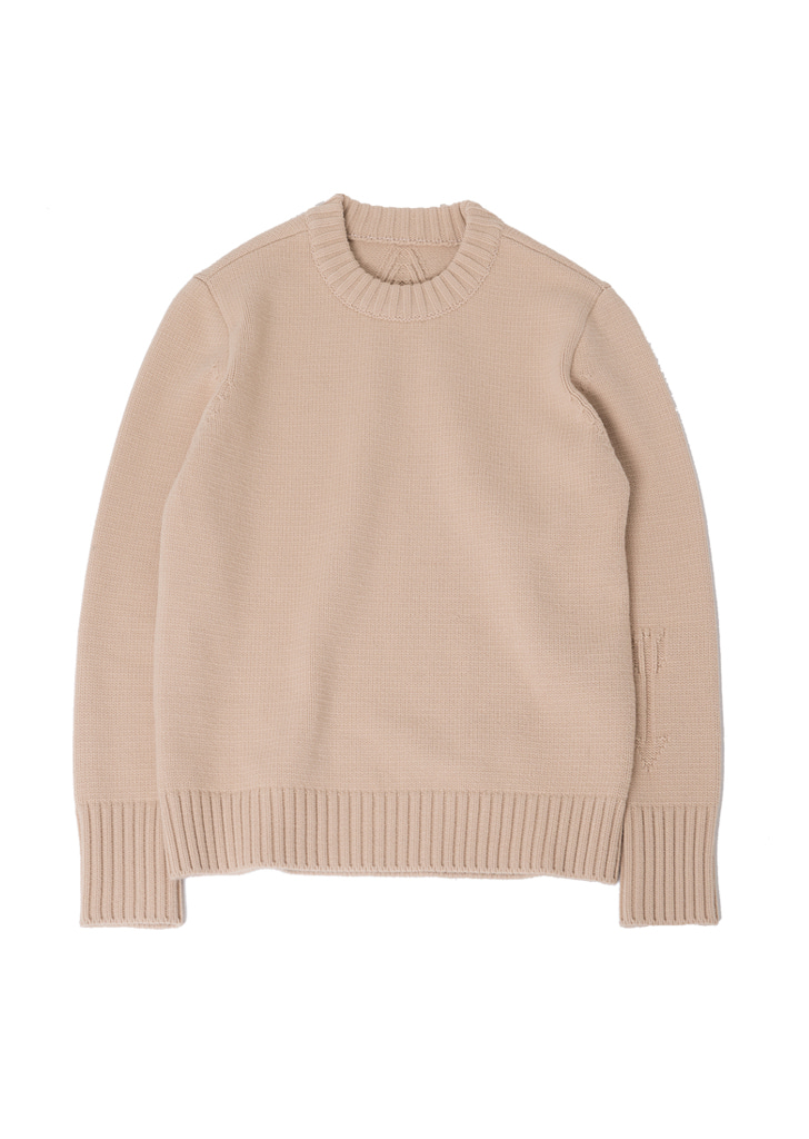 #8 BACK TRIANGLE PULLOVER [BEIGE]